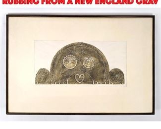 Lot 359 ANN PARKER AVON NEAL. Rubbing from a New England Grav