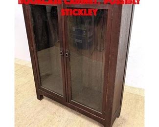 Lot 393 Mission Oak 2 Door Bookcase Cabinet. Possibly Stickley