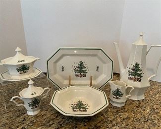 $295 Nikko "Christmastime" Serving Set included with the place setting for 16