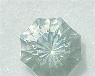 Prasiolite set 2 • gem 2 of 2 • fancy quantum cut • approx 3.90ct • 12x12mm • P10017