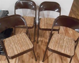 (#18-A) 4 fold-up chairs $15