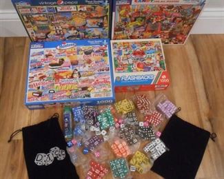  (#) 94 puzzles and dice $12