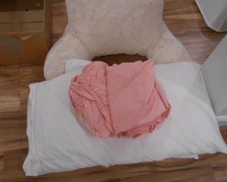 (#43-A) Back pillow, sheets, etc. $12