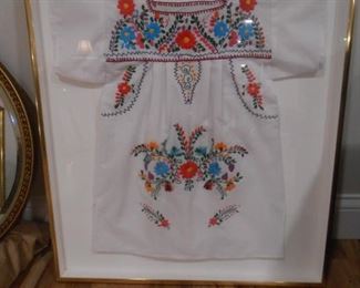 (#13-A) Framed  cross-stitched blouse $15