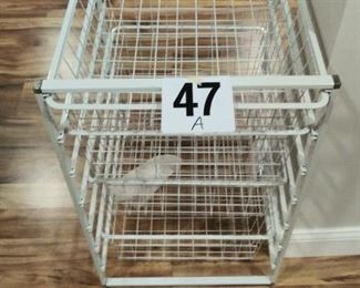 (#47-A) Wire drawers $20