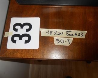 (#33) Master bedroom desk is 48" X 24" deep 30" tall $60