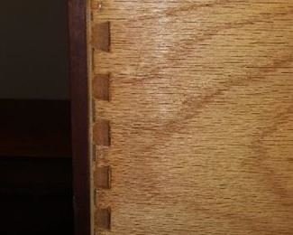 (#36) The chest of drawers is 40"wide x 55" tall x 22" deep  $60, and is dovetailed construction