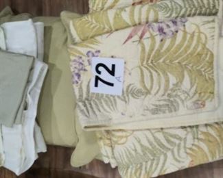 (#72-A) Dust ruffle, pillow, spread, and matching shams $20
