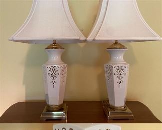 Pair Lenox Lamps