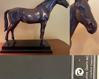 Bronzed Style Horse Statue