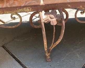 Vintage 6 piece wrought iron patio set
