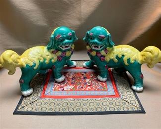 E120 Imperial Foo Dogs Multi Color