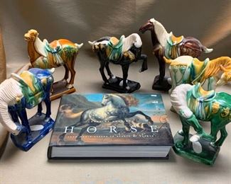 E134 Chinese Tang Horse Figurines