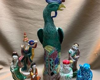 E157 Japanese  Chinese Ceramic Figurines