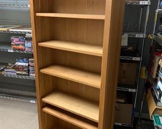P048 Woodwind Natural Cherry Bookcase