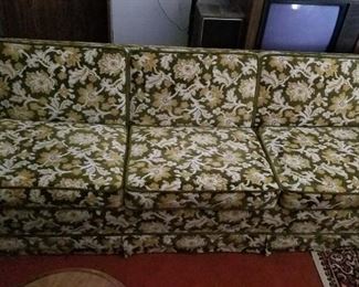 Large cloth covered sofa. Great shape, very comfy! (MAKE OFFER!!)