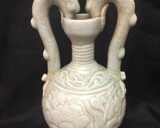 Antique Dragon Vase (Celedon?).   $100.00
