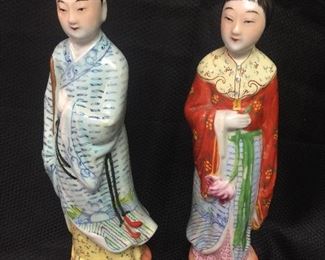 Asian Figures - Pair $15.00