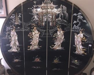 Beautiful black lacquer screen $425.00