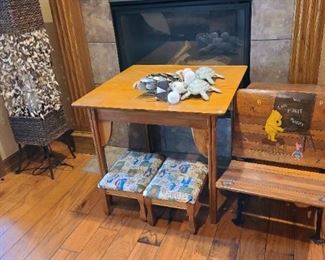 Maple Game Table Mid Mod $95 OBO
32x32x27