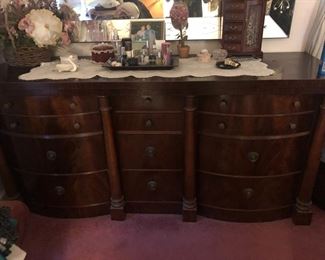 Beautiful 5 piece bedroom set. Includes Armoire, dresser, headboard and two night stands. 