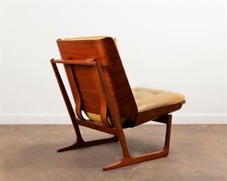 5: HANS JUERGENS / Deco House Walnut Lounge Chair (1960s)