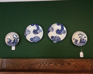 Imari Blue and White Plates