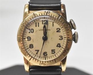 Longines 14K Navigation Pilots Watch Military Issue