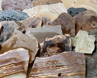 Small portion of lapidary stones.