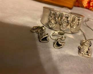 Just some of the very lovely jewelry --- gold and silver pieces