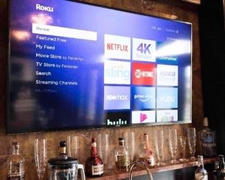 A Samsung 55 inch approximate flatscreen television. Model number UN55JU6500. Circa 2015. $275.00