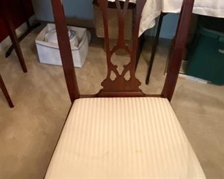 6 straight back, Federal Style $65.00 each and two arm chairs $75.00 each for a total of $540.00  for 8 chairs, it's a steal.......