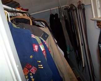 A PEEK AT ONE OF THE CLOSETS
