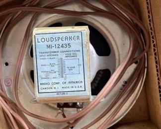 Extremely rare RCA 7 -INCH ACCORDION CONE SPEAKER