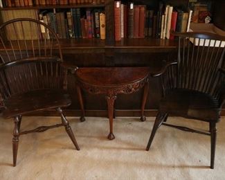 Windsor Chairs, Walnut side table