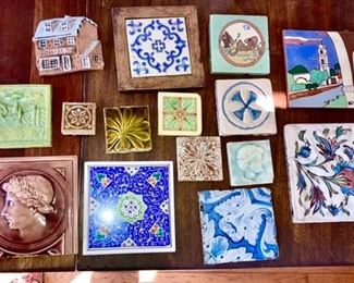 A sample of antique & vintage tiles collected from world travels