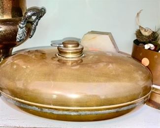 Antique copper bed/foot warmer