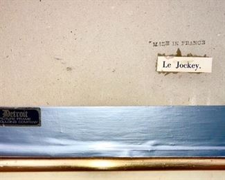 Le Jockey French etching