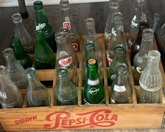 Vintage Pepsi Wooden Crate. 