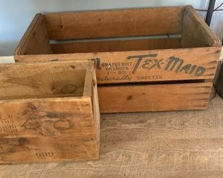 Vintage Crates, Tex-Maid Logo 