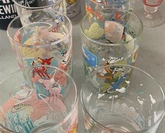 Disney Collector Glasses. 