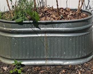 Galvanized Tank ,Planter/Farm. 2 available. Dirt needs to be dumped out. 