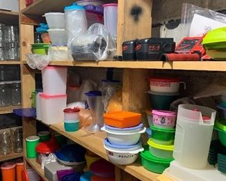 Lots of new stock Tupperware. 