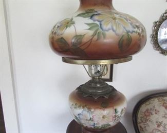 Gone with wind lamp in browns