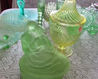 Vaseline and other green glass
