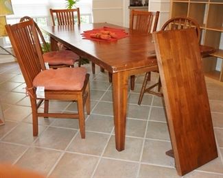 Dining table and chairs