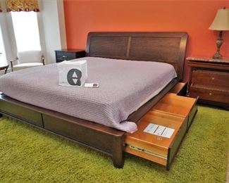 King sized Sleep Number bed and frame
