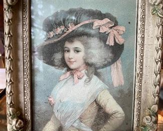 Framed Marie Antoinette print