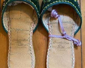 Antique beaded slippers