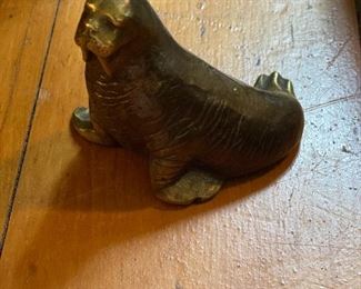  Bronze walrus by Neely